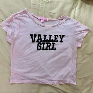 Sugar Thrillz Valley Girl Baby Tee, Sz M